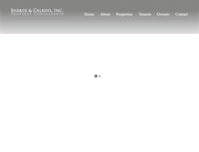 Tablet Screenshot of barkercalkins.com